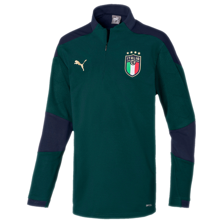 Sweat zippé junior Italie vert 2020