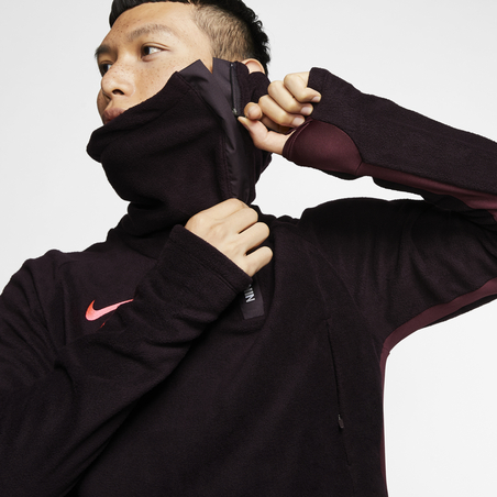 Sweat col montant Nike F.C. rouge sur