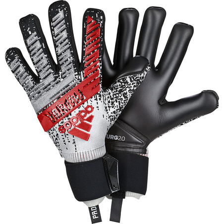 Gants gardien adidas Predator Pro gris rouge