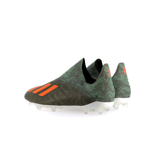 X 19+ junior Laceless FG vert orange
