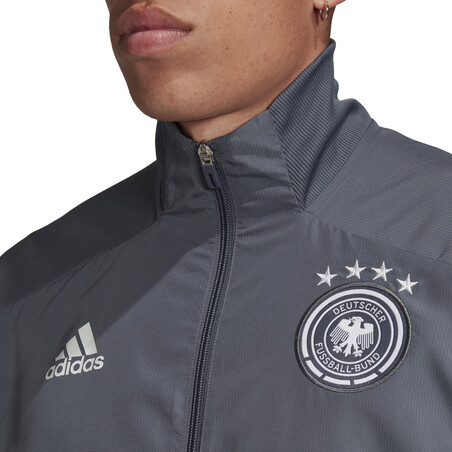 Veste survêtement Allemagne gris foncé 2020