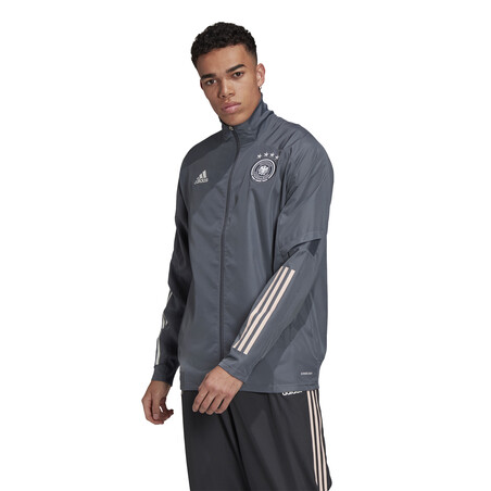 Veste survêtement Allemagne gris foncé 2020