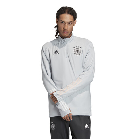 Sweat zippé Allemagne warm gris 2020