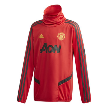 Sweat col montant junior Manchester United rouge 2019/20
