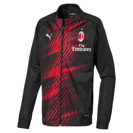Veste survêtement junior Milan AC noir rouge 2019/20