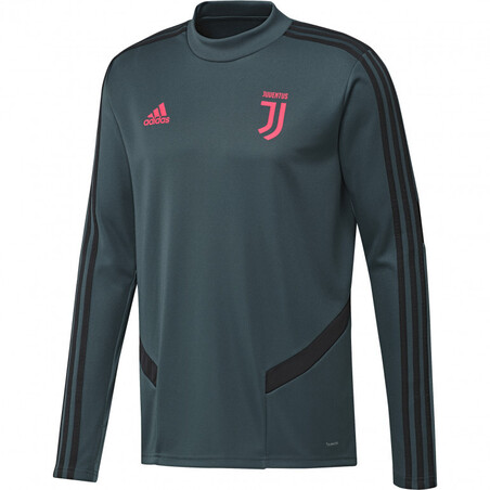 Sweat entraînement junior Juventus vert rose 2019/20