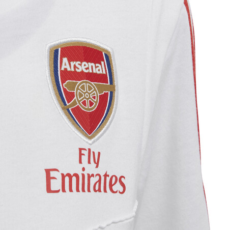 T-shirt junior Arsenal blanc rouge 2019/20