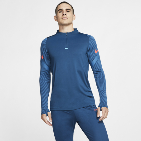 Sweat zippé Nike Strike bleu foncé 2019/20