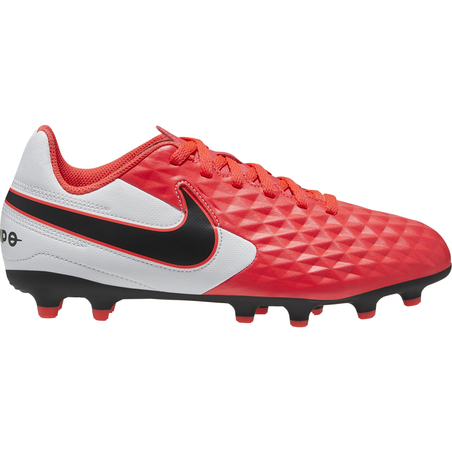 Tiempo Legend 8 junior AcademyFG/MG blanc rose