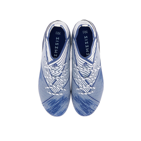 Nemeziz 19.1 junior FG bleu blanc