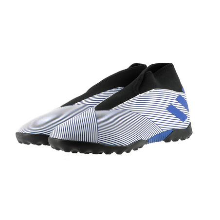 Nemeziz 19.3 junior LaceLess turf bleu blanc
