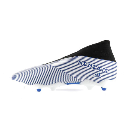 Nemeziz junior 19.3 LaceLess FG bleu blanc