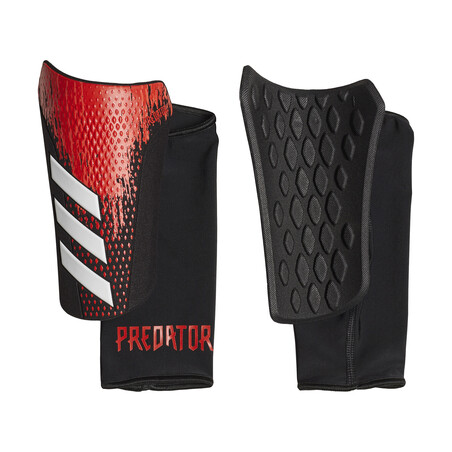 Protège tibias Predator noir rouge