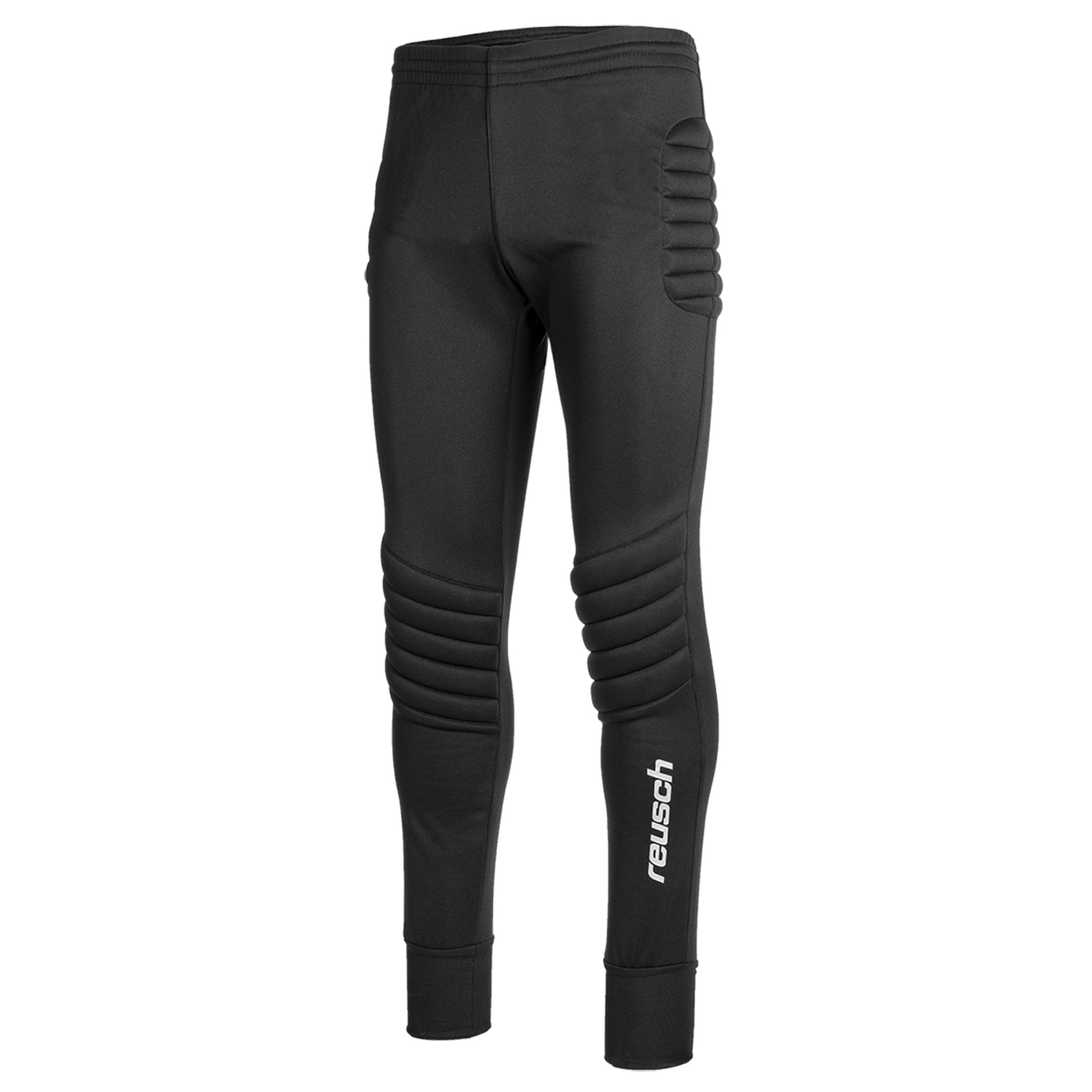 Pantalon Gardien De But Football Enfant - Rembourré Genoux/hanches - Coupe Ajustée - Noir/argenté - Marque Reusch