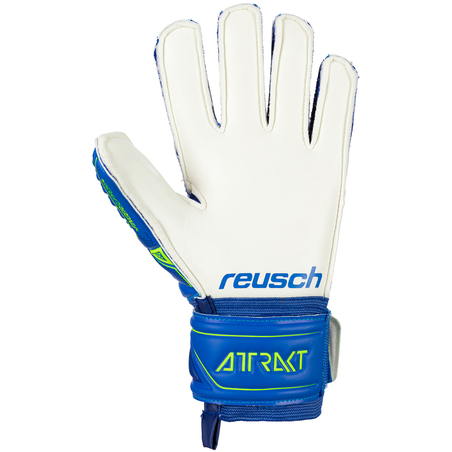 Gants Gardien junior Reusch Attrakt Barrettes bleu vert 2020