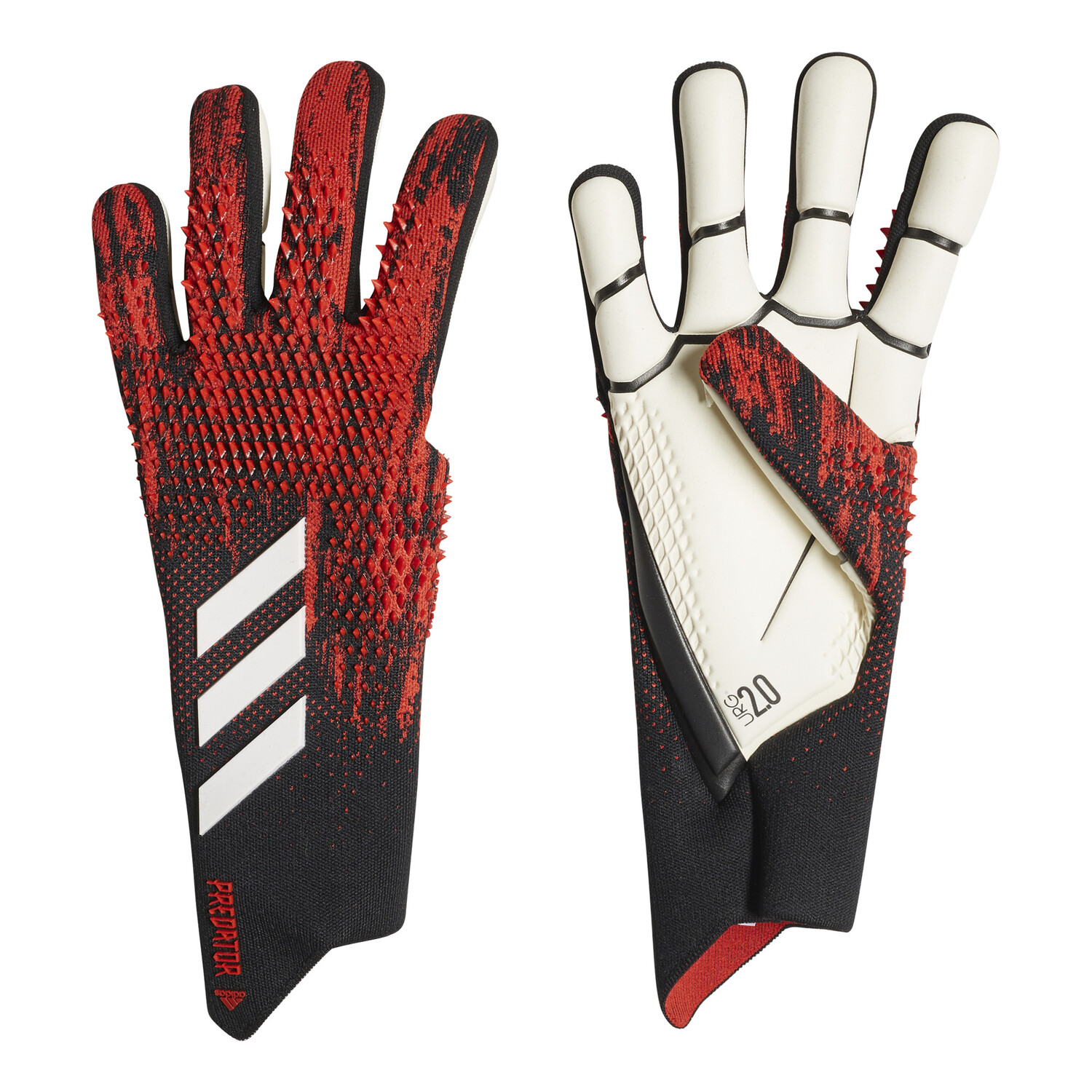 Gants gardien adidas Predator 20 Pro noir rouge 2019/20 sur Foot.fr