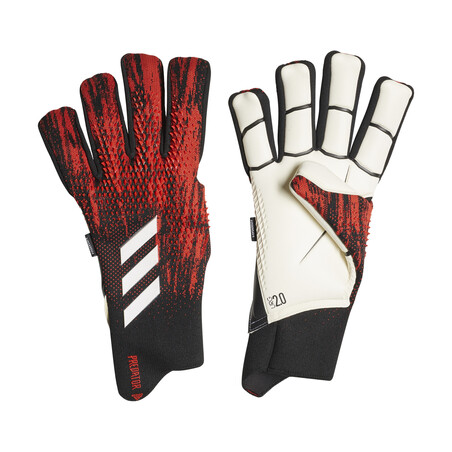 Gants gardien adidas Predator 20 barrettes noir rouge 2019/20