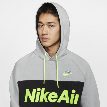 Sweat à capuche Nike Air gris vert