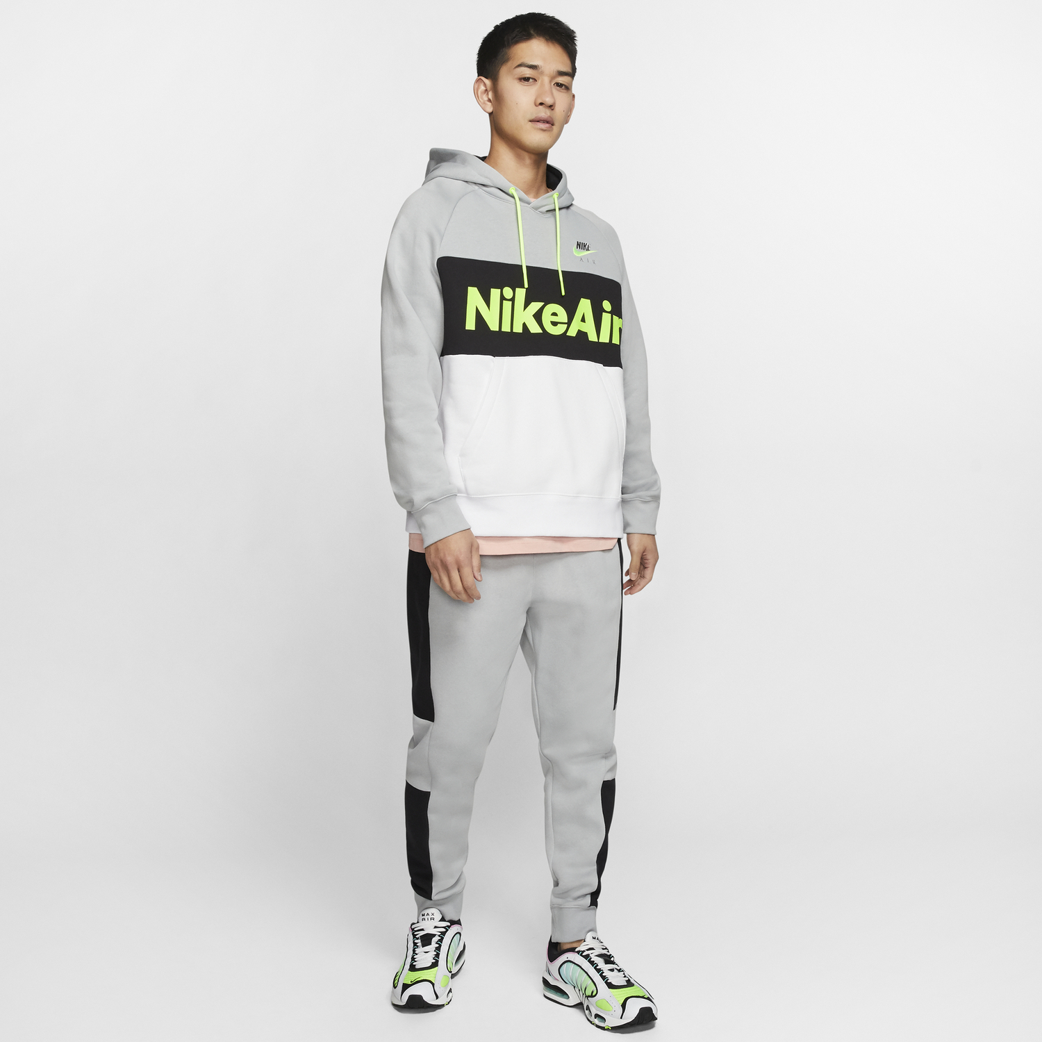 Sweat vert online fluo nike