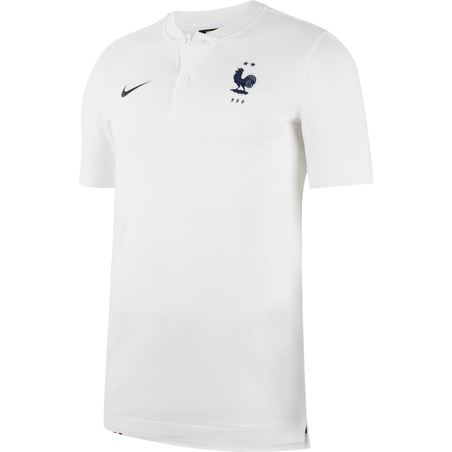 Polo Equipe de France Authentique blanc 2020