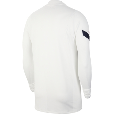Sweat zippé Equipe de France blanc 2020/21