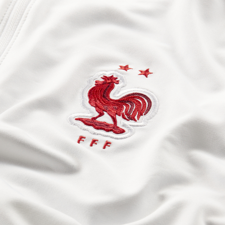 Sweat zippé Equipe de France blanc 2020/21