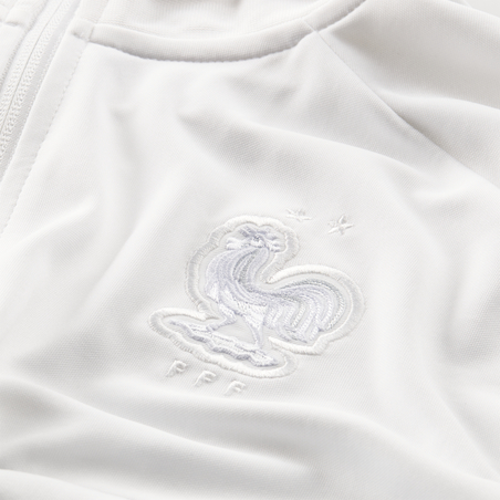 Veste survêtement Equipe de France I96 Anthem blanc 2020