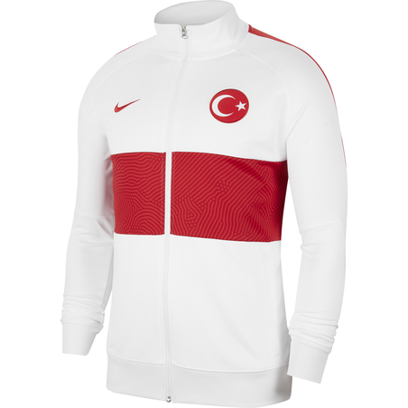 Veste survêtement Turquie I96 blanc rouge 2020