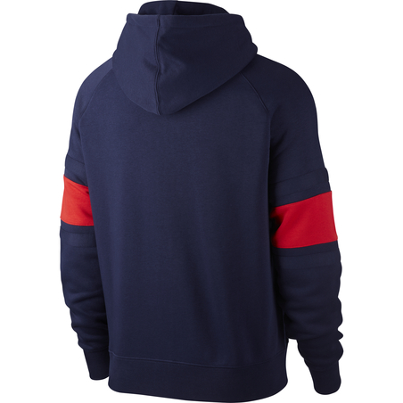 Veste survêtement Equipe de France Nike Air Fleece bleu rouge 2020