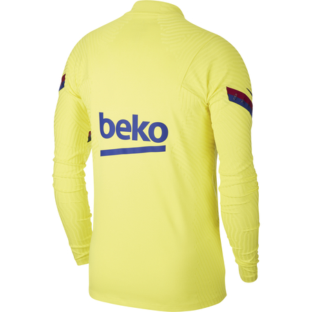 Sweat zippé FC Barcelone VaporKnit jaune 2019/20