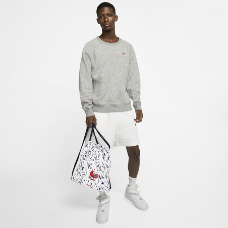 Sac Gym Equipe de France blanc bleu 2020