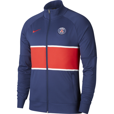 Veste survêtement PSG I96 Anthem bleu rouge 2020/21