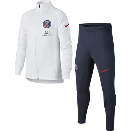 Ensemble survêtement junior PSG blanc bleu 2020/21