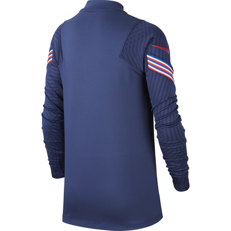 Sweat zippé junior Angleterre bleu rouge 2020