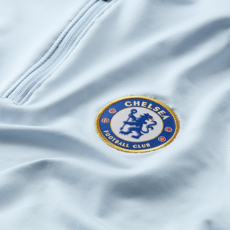 Sweat zippé Chelsea bleu clair 2020/21
