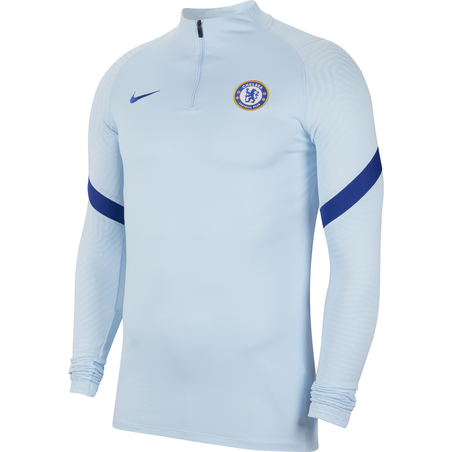 Sweat zippé Chelsea bleu clair 2020/21