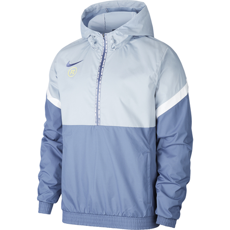 Sweat zippé à capuche Nike F.C. microfibre bleu