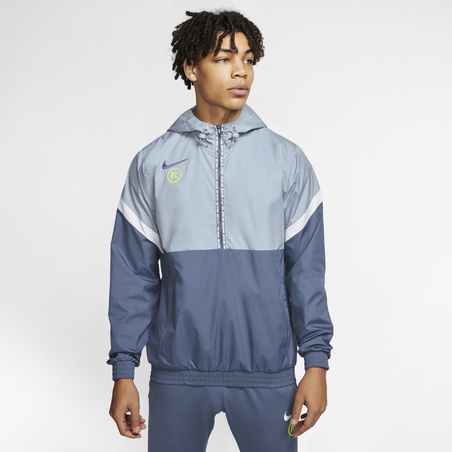 Sweat zippé à capuche Nike F.C. microfibre bleu