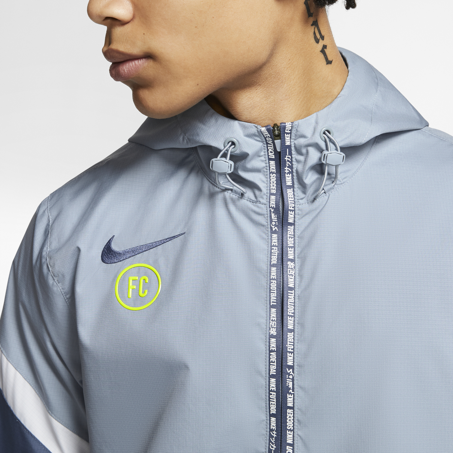 Veste capuche foot sale