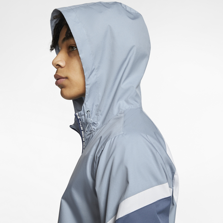 Sweat zippé à capuche Nike F.C. microfibre bleu