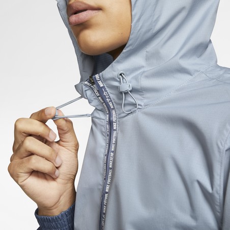 Sweat zippé à capuche Nike F.C. microfibre bleu