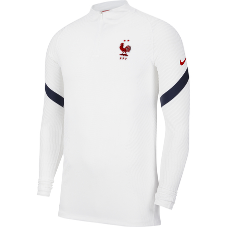 Sweat zippé Equipe de France VaporKnit blanc 2020