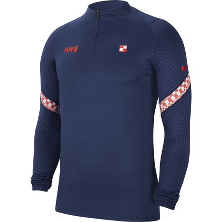Sweat zippé Croatie bleu 2020