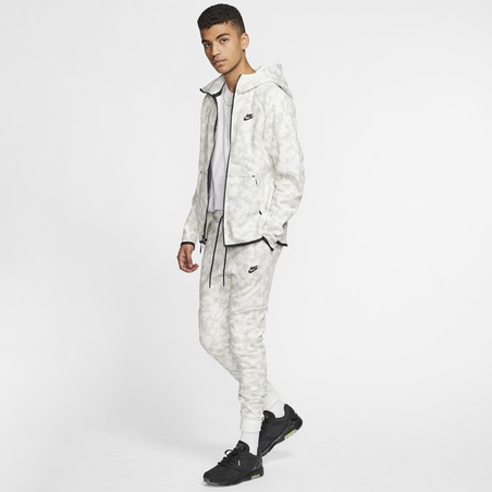 Pantalon survêtement Nike TechFleece blanc