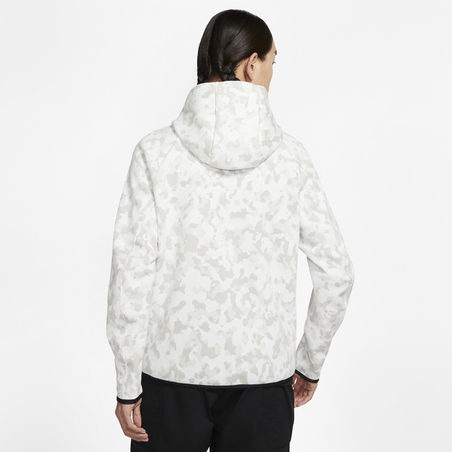 Veste survêtement Nike TechFleece blanc