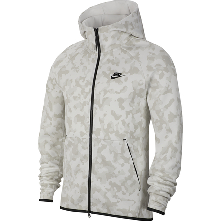 Veste survêtement Nike TechFleece blanc