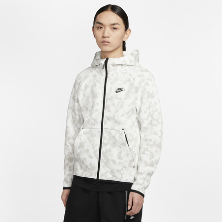 Veste survêtement Nike TechFleece blanc