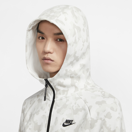 Veste survêtement Nike TechFleece blanc