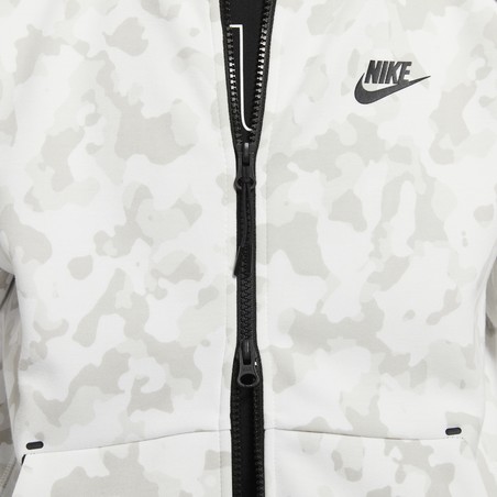 Veste survêtement Nike TechFleece blanc