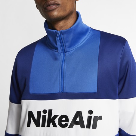Sweat zippé Nike Air bleu blanc